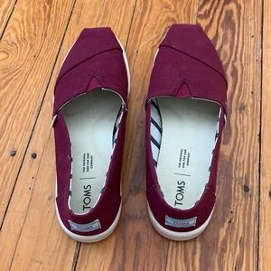 Toms canvas cupsole alpargatas 8 women’s raisin